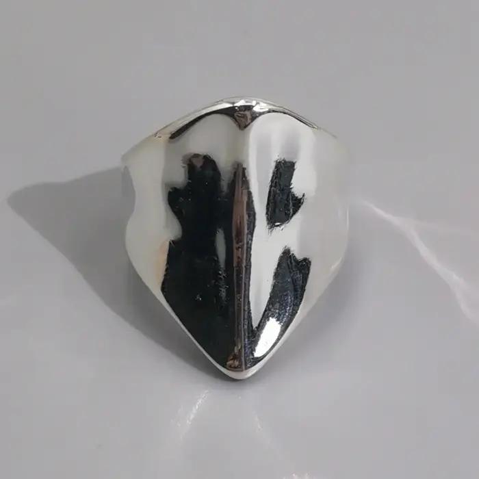 Bague géométrique rétro Punk métallique or argent alliage de mariage couple cadeau anniversaire soirée partys festive style rétro punk rock occasion spéciale