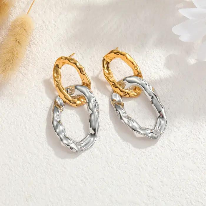 Atoztide – boucles d'oreilles longues en coquille d'ormeau pour femmes