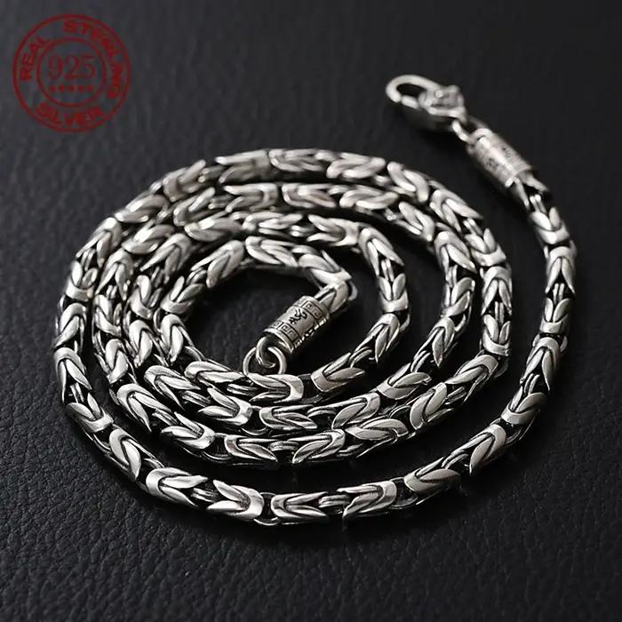 Nouvelle mode 2026 Collier 100% Argent Sterling S925 6MM pour Hommes et Femmes
