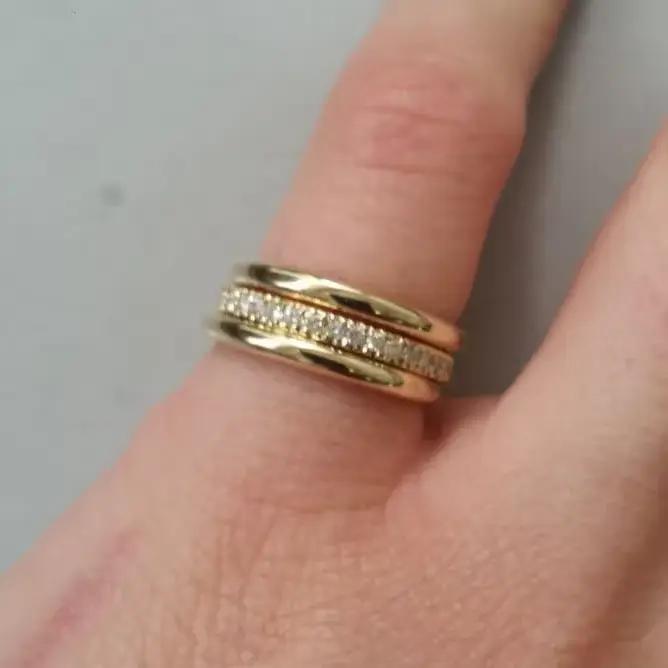 Bague de mariage simple pour femmes pavé central zircon blanc alliance de mariage cadeau Saint-Valentin Fête des Mères anniversaire ocassions spéciales