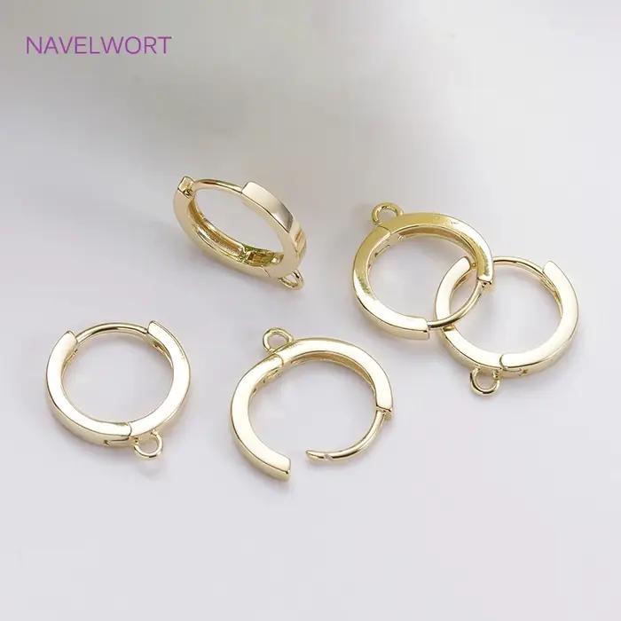Boucles d'oreilles en laiton plaqué or 14K