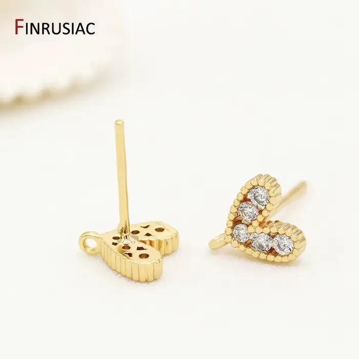 Boucles d'Oreilles Plaquées Or 14 Carats Incrustées Charmantes Accessoires Femme Occasions Spéciales Création Bijoux Uniques