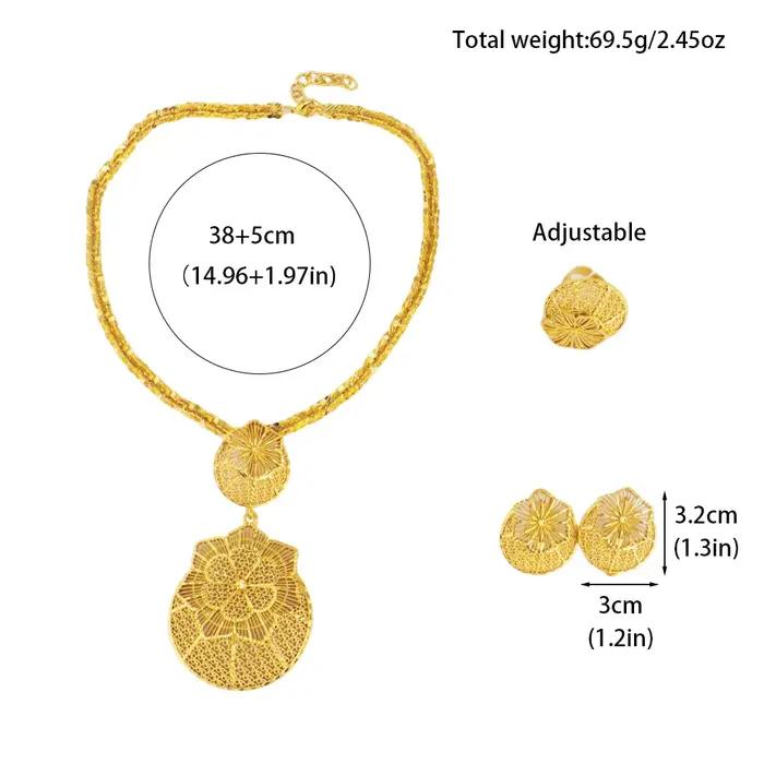 Ensemble de bijoux nigérians or torsadé pour femmes cérémonies de mariage occasions spéciales