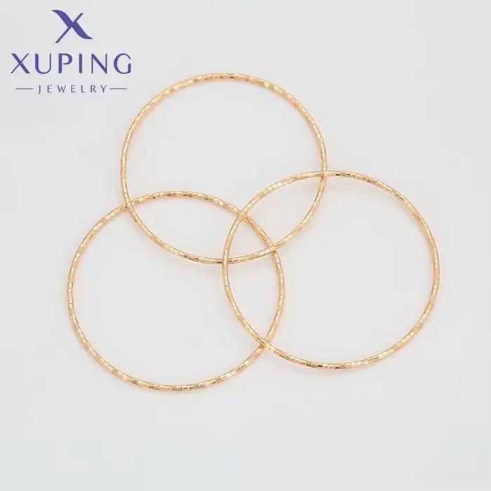 Xuping-Ensemble de bracelets plaqués or 67mm pour femmes