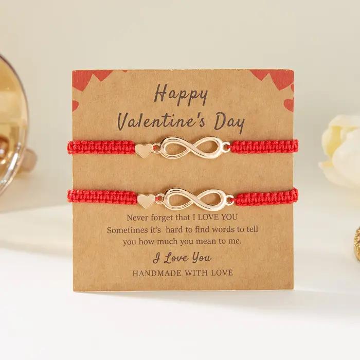 MF ite-Bracelets à breloques Love 8 Extron pour hommes et femmes
