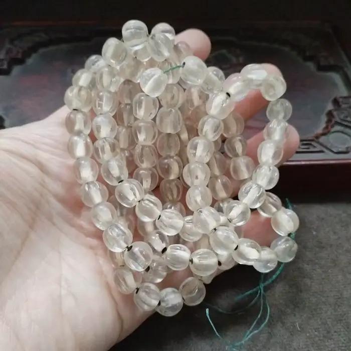 Perles en cristal transparent vintage en forme de melon pour la création de bijoux DIY bracelets colliers occasions spéciales femmes hommes