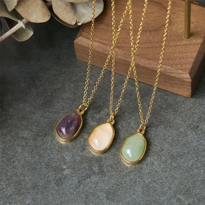 Collier pendentif en cristal pour femme