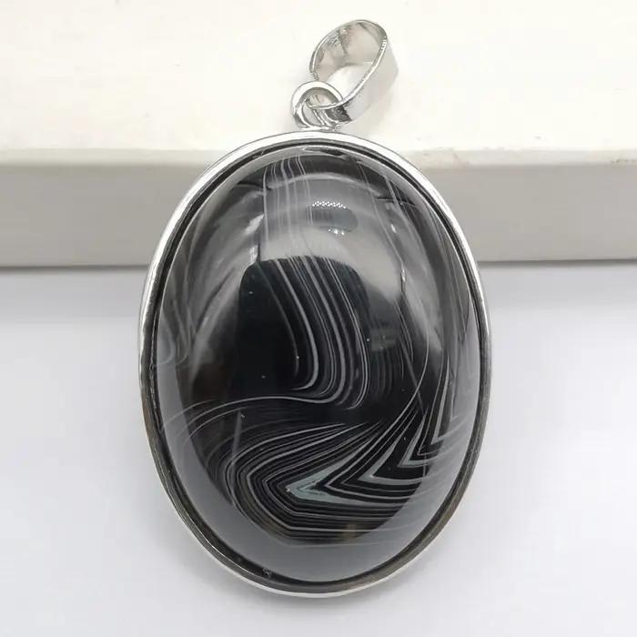 Pendentif en pierres précieuses rhodonite œil de tigre cristal opale obsidienne labradorite sodalite lapis lazuli aventurine verte pour femme occasions spéciales