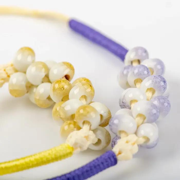 Bracelets faits à la main avec perles en céramique pour femmes