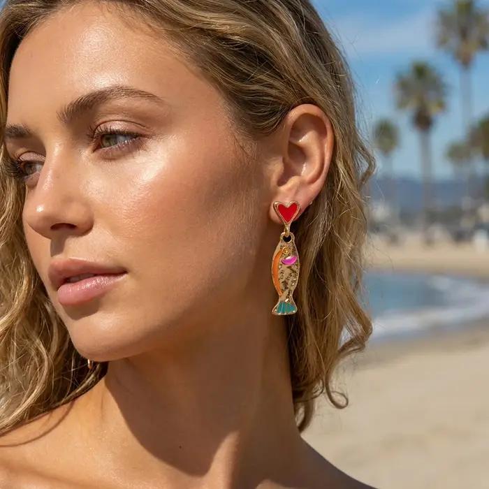 Boucles d'oreilles clous tortue animale mignonne pour femme