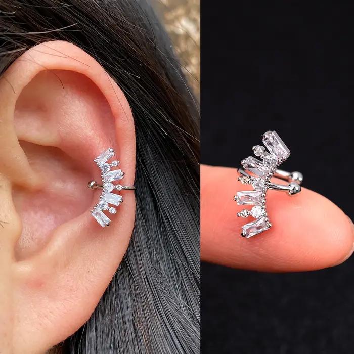 1 pièce Helix Cartilage conque faux sans trou Piercing oreille manchettes Earcuff Wrap Rock boucle d'oreille Non