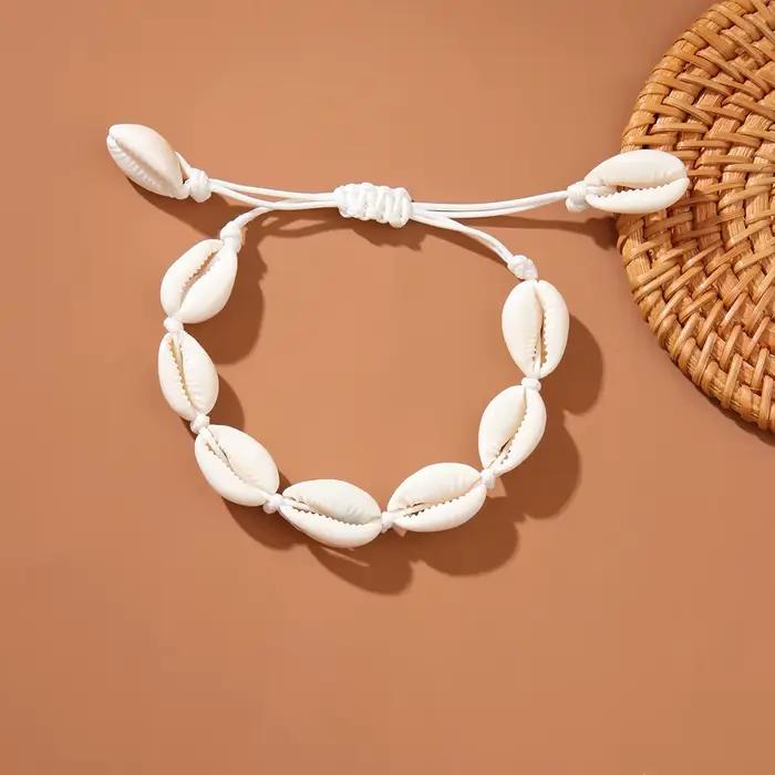 Bohème hawaïen coquillage de mer Bracelet collier bijoux