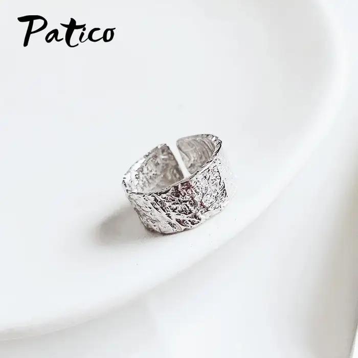 Grandes bagues en argent Sterling 925 pour femmes