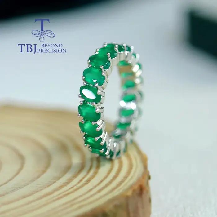 Bague en agate verte naturelle au design classique et magnifique 2026 – Cadeau tendance et luxueux pour femmes et