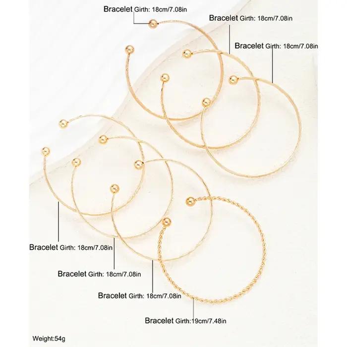Bracelets Punk couleur or pour femmes