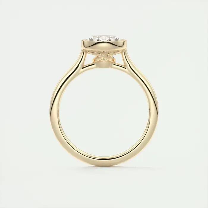 Bague Solitaire originale en argent Sterling 925