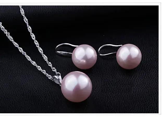 Ensemble de bijoux en argent regardé 925 véritable pour femme