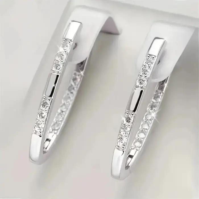 Boucles d'oreilles bohème luxueuses en forme de V pour femmes