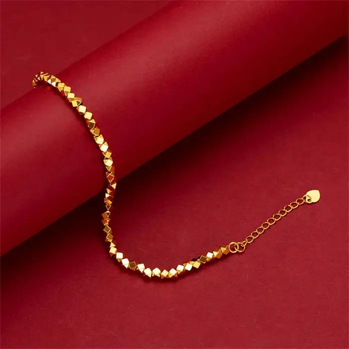 Bracelets de main perlés géométriques pour femmes