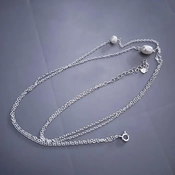 Collier de perles d'eau douce naturelles pour femme