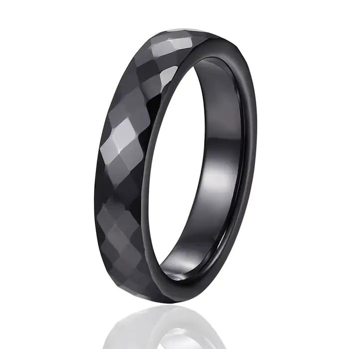 Bague en céramique découpée à la main pour femme