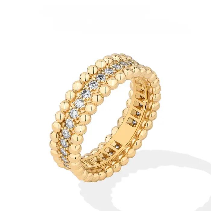 Bague classique plaquée argent 925 pour femmes - Bijou simple en zircon pour un usage quotidien et des cadeaux commémoratifs