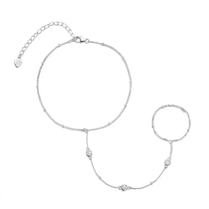 Smyoue 3MM Moissanite Bracelets pour femme 14-21cm taille de poignet chaîne réglable 925 argent Ster