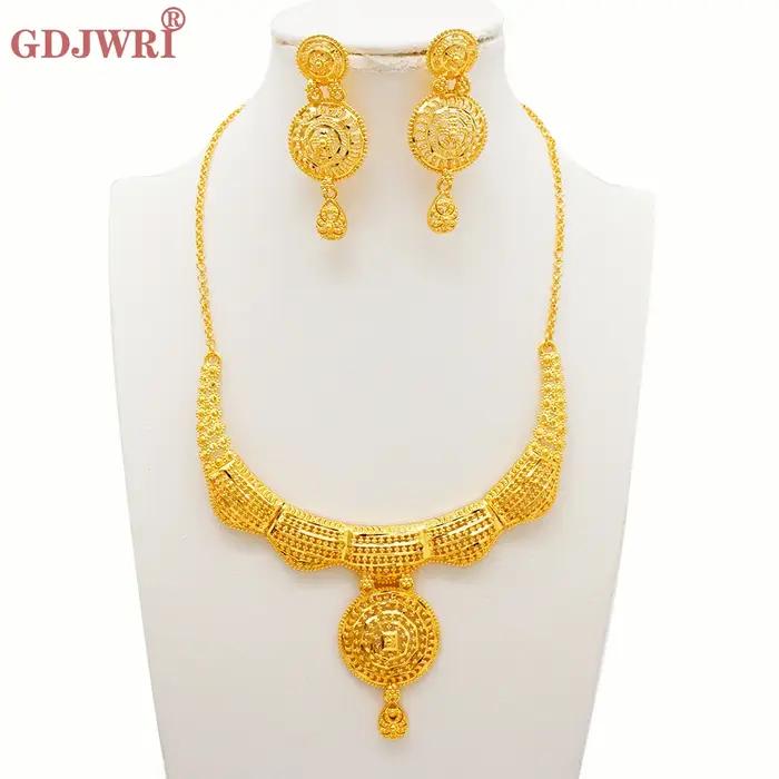 Ensembles de bijoux GDJWRI pour femmes style indien moderne or dubai pour occasions spéciales anniversaires et mariages