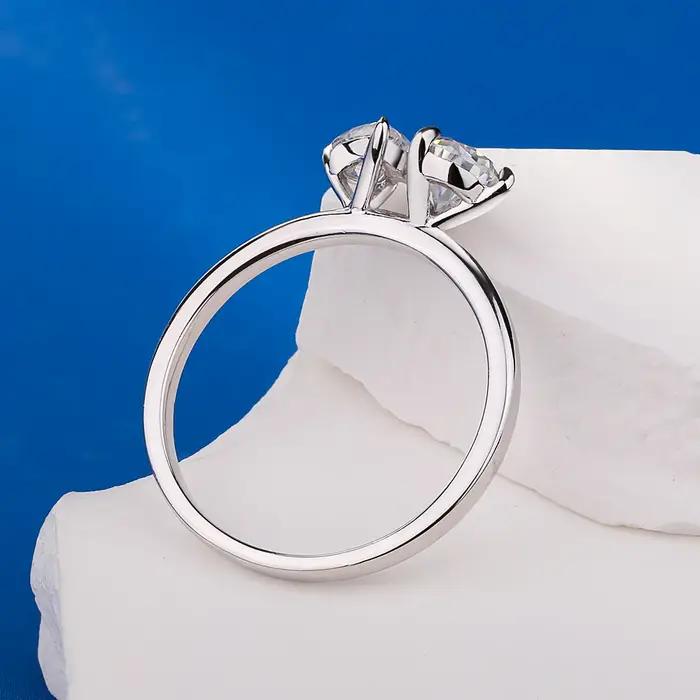 Bague en diamant Moissanite Double poire pour femmes