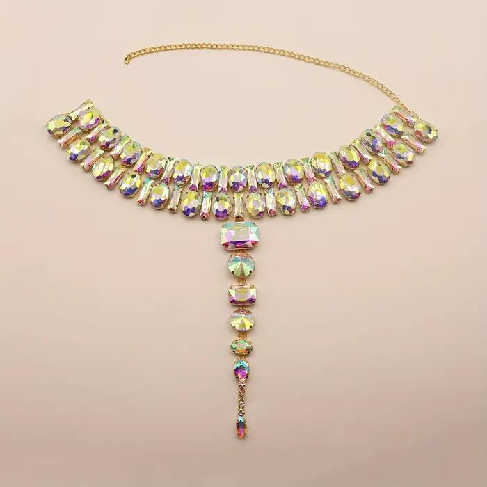Grand collier en cristal AB