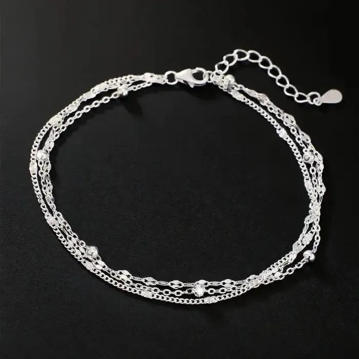 Bracelets de perles en argent Sterling 925 pour femmes