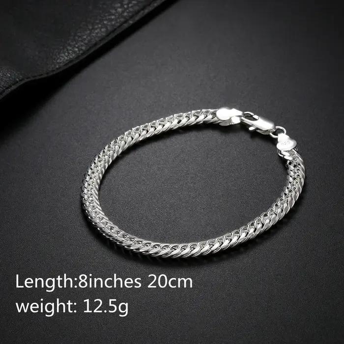 Bracelets en argent Sterling 925 pour femmes et hommes