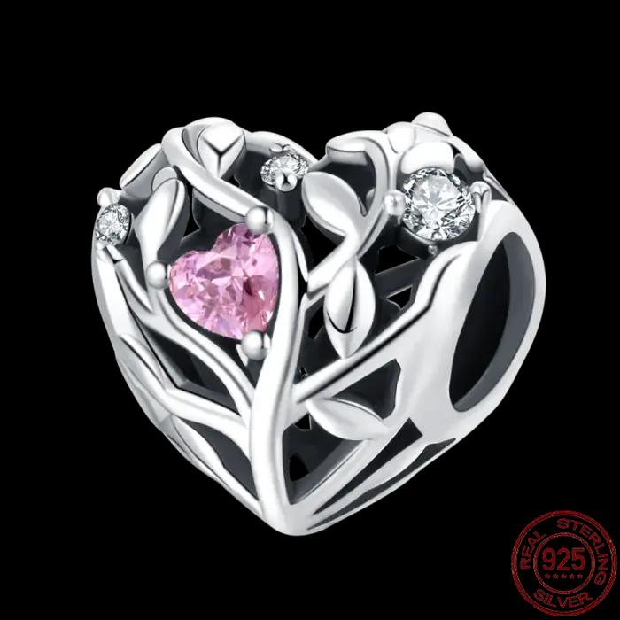 Bracelet à breloques en argent regardé S925 pour femme