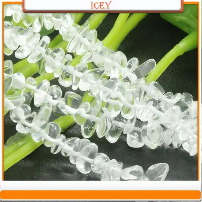 Bracelet en pierre de cristal blanc perles ovales bijoux élégants pour femmes occasions spéciales bijoux personnalisables perles de cristal à bricoler soi-même
