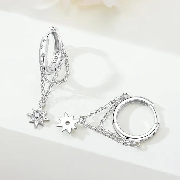 MISEFF – boucles d'oreilles en argent Sterling S925