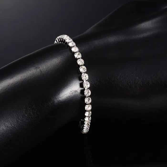 Rotterdam Kly-Bracelet de tennis en acier inoxydable pour femme
