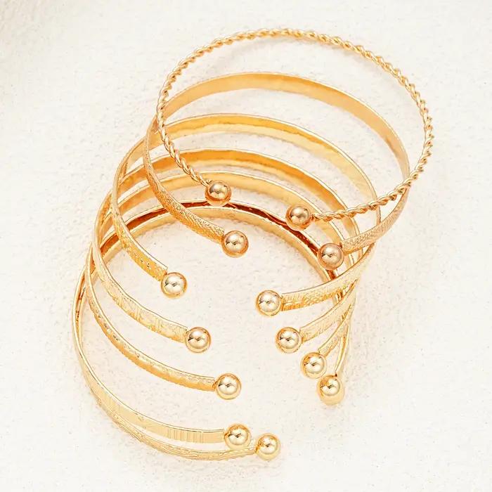 Bracelets Punk couleur or pour femmes