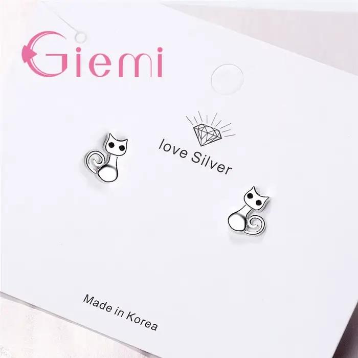 Boucles d'oreilles en argent regardé 925 pour femme