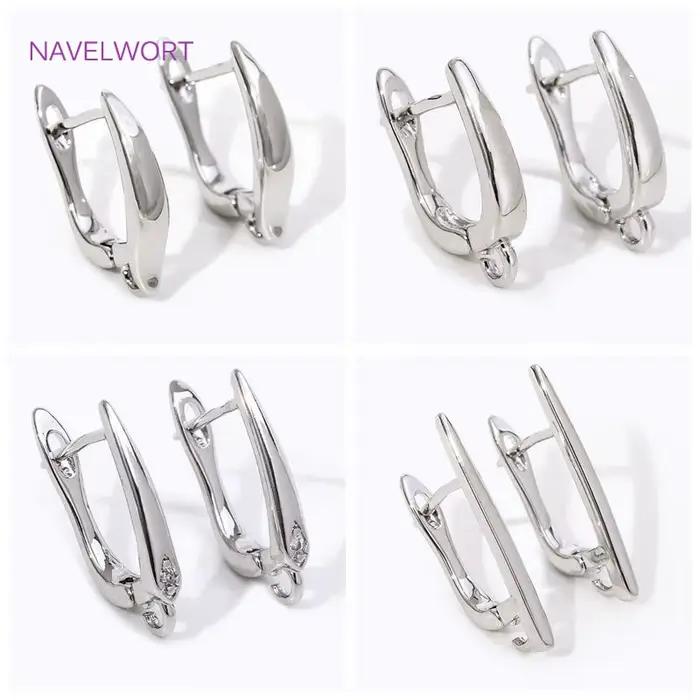 Boucles d'Oreille Crochet Fermoirs en Or 18K Plaqué pour Créations Bijouterie Personnalisées Occasions Spéciales Fournitures DIY