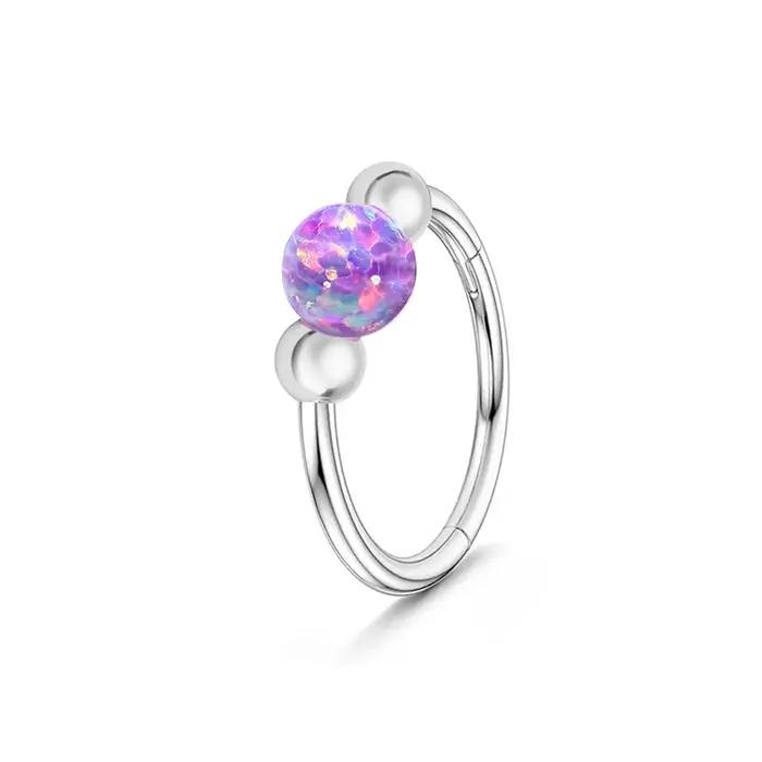 Anneau de nez en acier inoxydable hypoallergénique pour piercing septum tragus helix rook conque cartilage daith bijoux de corps pour femmes occasions spéciales