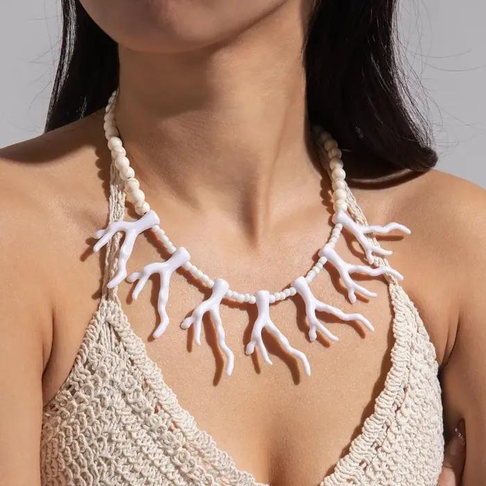 Collier de créature de corail océan de style vacances