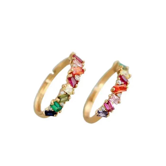 Bague en Argent Incrusté de Pierres Précieuses pour Femme