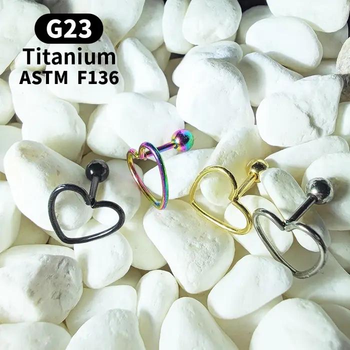 Boucles doreilles coeurs en titane pour femmes et filles classiques minimalistes amour vis billes clou sophia occasions speciales