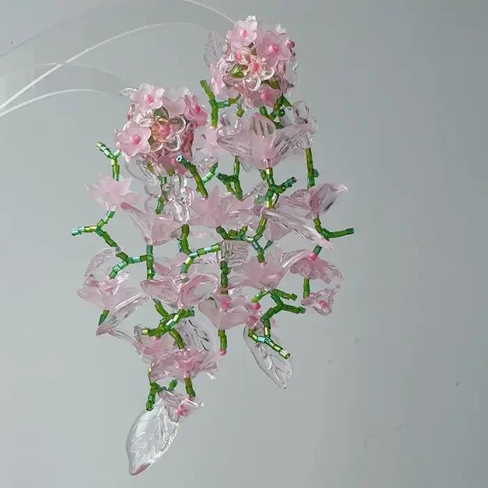 Boucles d'oreilles florales exagérées