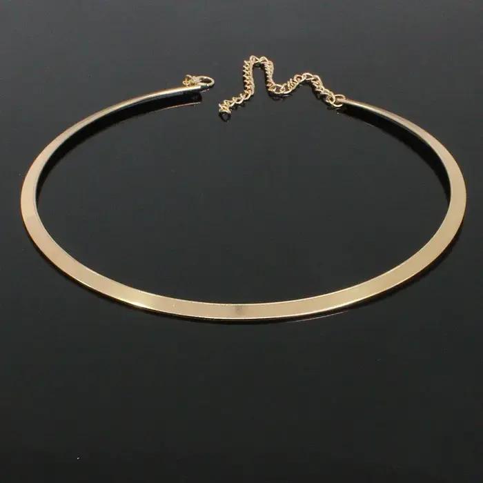 Nouveau gothique couples minimaliste Sautoirs collier femmes mode chaîne européenne Steampunk cercle