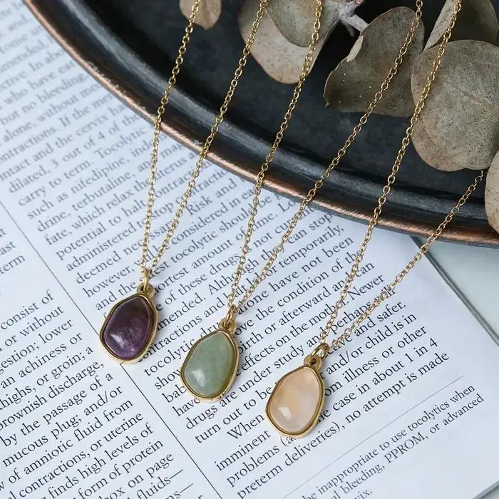 Collier pendentif en cristal pour femme