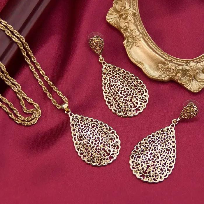 Parure de bijoux Sunspicems dorée pour femme