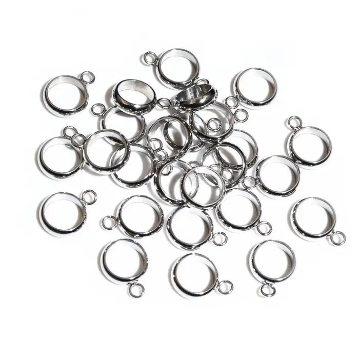 20pcs Acier Inoxydable Or Couleur Boucle Cerceaux Anneaux Cercle Connecteur Bricolage Bijoux Conclusions Accessoires pour Bracelet Neckalce