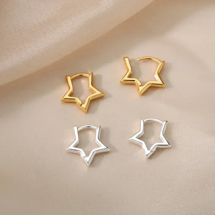 Boucles d'oreilles étoile de luxe pour femmes et filles