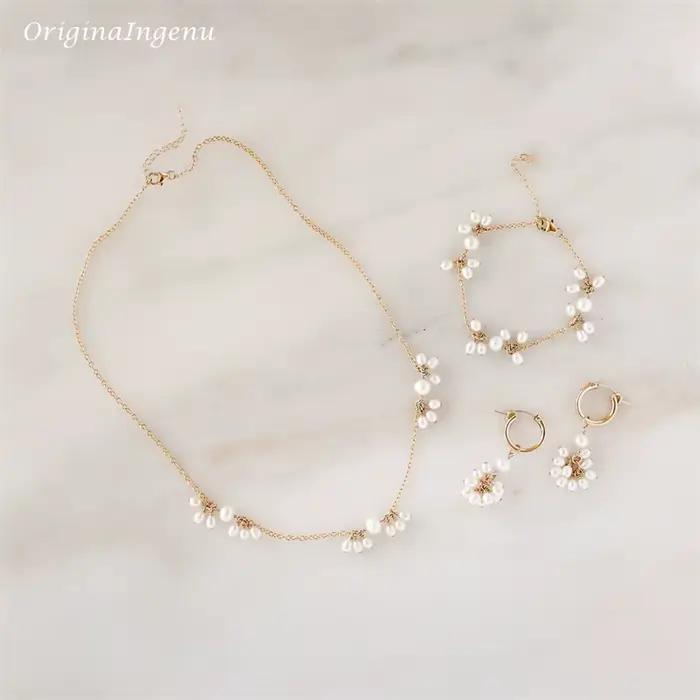 Bracelet fait main rempli d'or 14 carats pour femme, perle de fleur, longueur personnalisée, bijoux de degré, cadeau